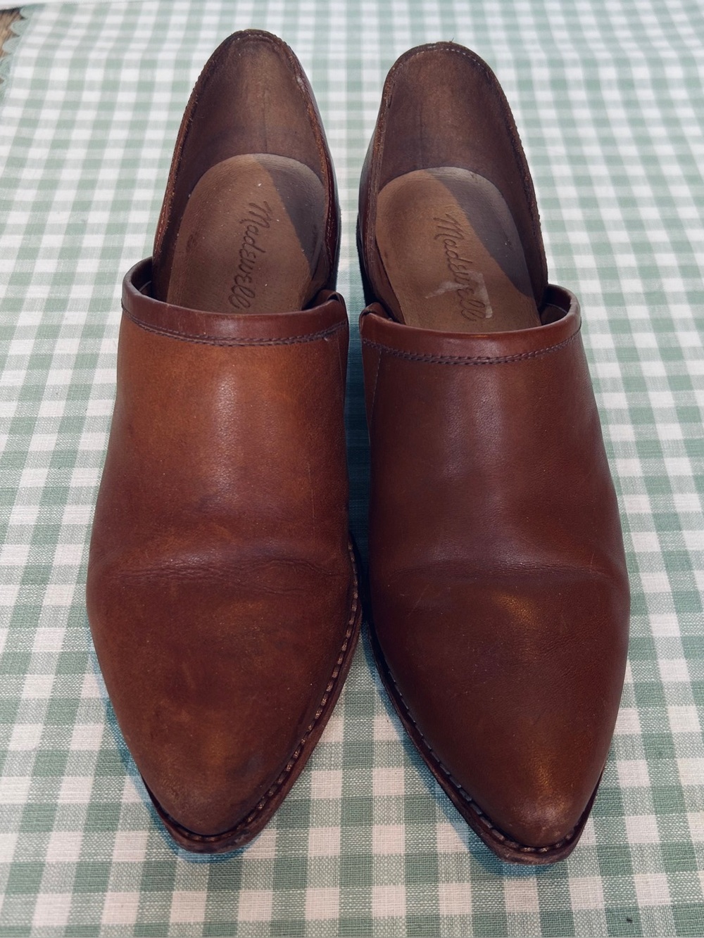 Madewell Brady Low Cut Leather Pointed Slip-On Mules Size 8.5